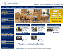 Tablet Screenshot of internationalfurniture.co.uk